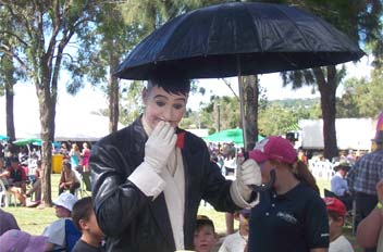 Having a great time at the Wine And Food In The Park festival